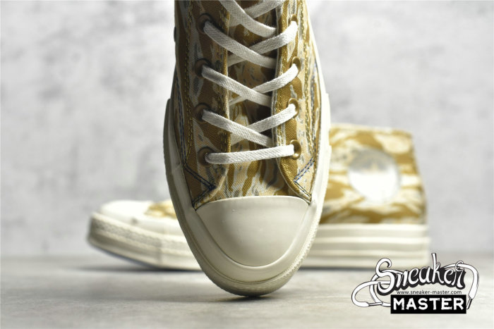 CONVERSE UNDEFEATED X CHUCK TAYLOR 70S MID TIGER CAMO DESERT AMBER GREEN/SEMOLINA/EGRET 172396C