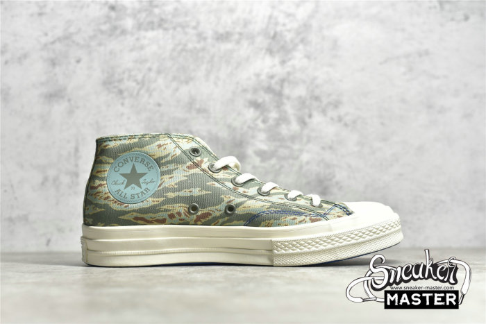 CONVERSE UNDEFEATED X HALF CHUCK TAYLOR 70S MID TIGER CAMO PRINT SEA SPRAY/FOSSIL/EGRET 172397C