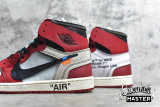 NIKE OFF-WHITE X AIR JORDAN 1 RETRO HIGH OG CHICAGO WHITE/BLACK-VARSITY RED-BLACK AA3834-101