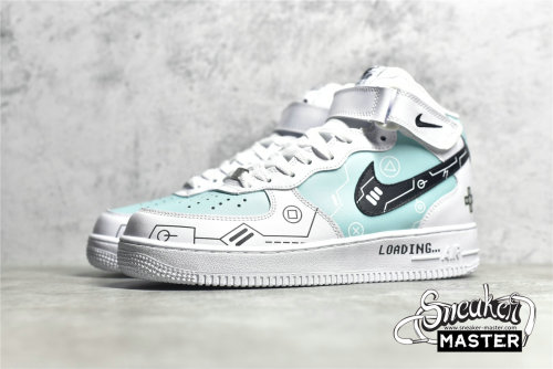 NIKE AIR FORCE 1 MID WHITE/BLUE/BLACK CW2288-116