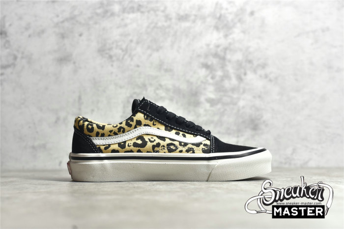 VANS ANAHEIM FACTORY SKOOL 36 DX BLACK/LEOPARD PRINT/WHITE VN0A54F39GI