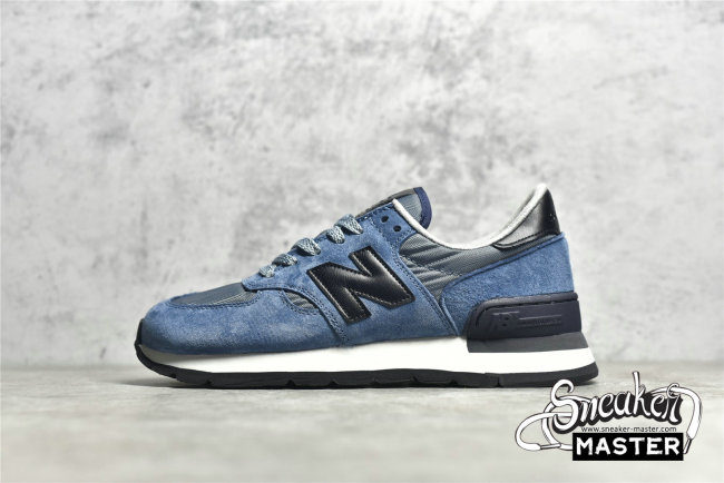 NEW BALANCE 990V1 MADE IN USA BLUE STEEL/BLACK/WHITE M990DBL
