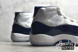 NIKE AIR JORDAN 11 RETRO WIN LIKE 82 WHITE/MIDNIGHT NAVY-UNIVERSITY BLUE 378037-123