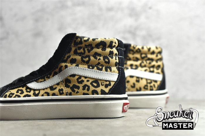 VANS ANAHEIM FACTORY SK8-HIGH 38 DX BLACK/LEOPARD PRINT/WHITE VN0A38GF9GI