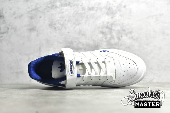 ADIDAS FORUM LOW SHOES CLOUD WHITE/VICTORY BLUE/CLOUD WHITE H01673