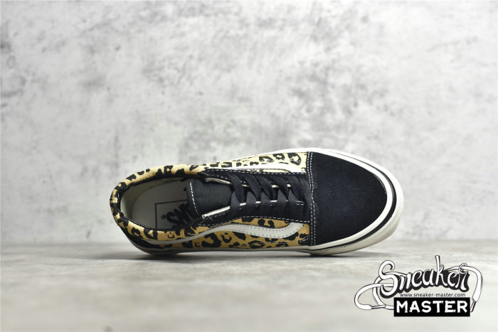 VANS ANAHEIM FACTORY SKOOL 36 DX BLACK/LEOPARD PRINT/WHITE VN0A54F39GI