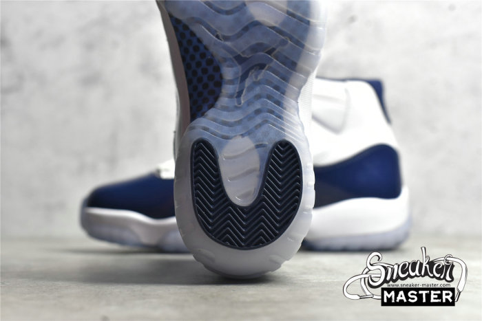 NIKE AIR JORDAN 11 RETRO WIN LIKE 82 WHITE/MIDNIGHT NAVY-UNIVERSITY BLUE 378037-123