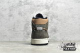 NIKE AIR JORDAN 1 MID SE DARK CHOCOLATE/ARCHAEO BROWN/BLACK/CRIMSON BLISS DC7294-200