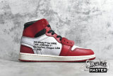NIKE OFF-WHITE X AIR JORDAN 1 RETRO HIGH OG CHICAGO WHITE/BLACK-VARSITY RED-BLACK AA3834-101