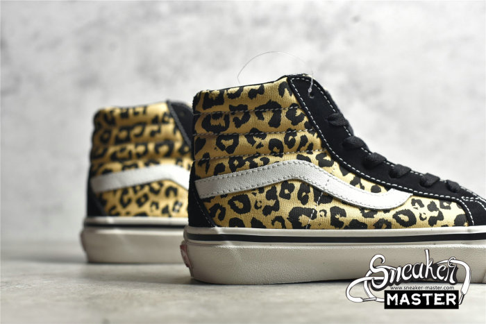 VANS ANAHEIM FACTORY SK8-HIGH 38 DX BLACK/LEOPARD PRINT/WHITE VN0A38GF9GI