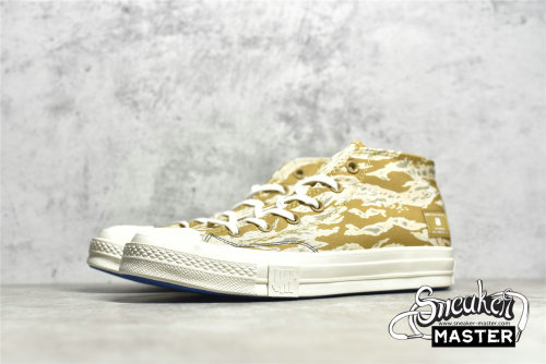 CONVERSE UNDEFEATED X CHUCK TAYLOR 70S MID TIGER CAMO DESERT AMBER GREEN/SEMOLINA/EGRET 172396C