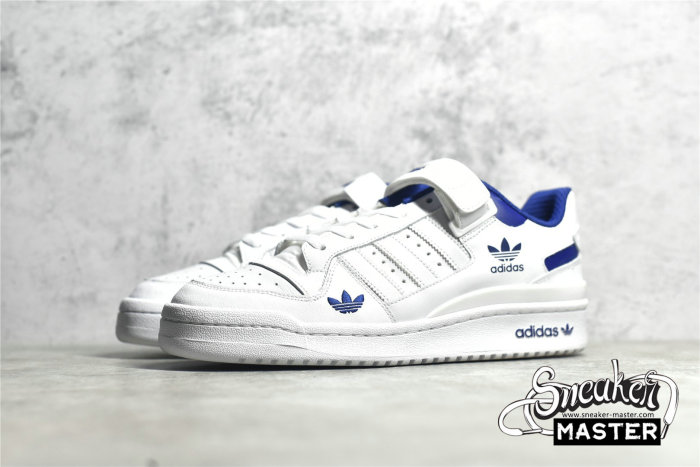 ADIDAS FORUM LOW SHOES CLOUD WHITE/VICTORY BLUE/CLOUD WHITE H01673