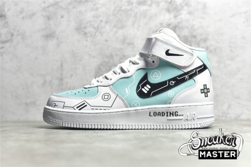 NIKE AIR FORCE 1 MID WHITE/BLUE/BLACK CW2288-116