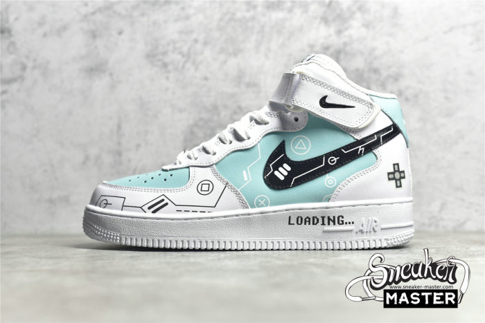 NIKE AIR FORCE 1 MID WHITE/BLUE/BLACK CW2288-116