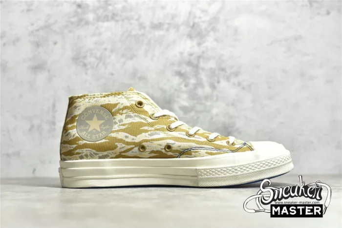 CONVERSE UNDEFEATED X CHUCK TAYLOR 70S MID TIGER CAMO DESERT AMBER GREEN/SEMOLINA/EGRET 172396C