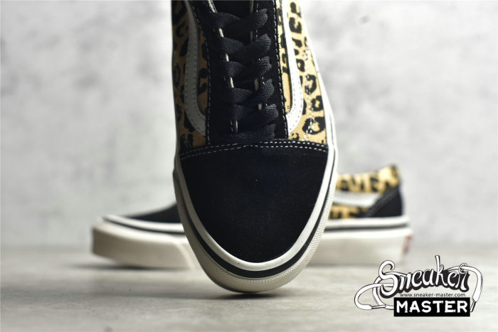 VANS ANAHEIM FACTORY SKOOL 36 DX BLACK/LEOPARD PRINT/WHITE VN0A54F39GI