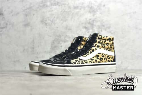 VANS ANAHEIM FACTORY SK8-HIGH 38 DX BLACK/LEOPARD PRINT/WHITE VN0A38GF9GI