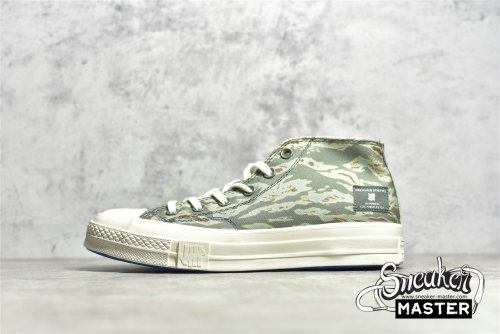 CONVERSE UNDEFEATED X HALF CHUCK TAYLOR 70S MID TIGER CAMO PRINT SEA SPRAY/FOSSIL/EGRET 172397C