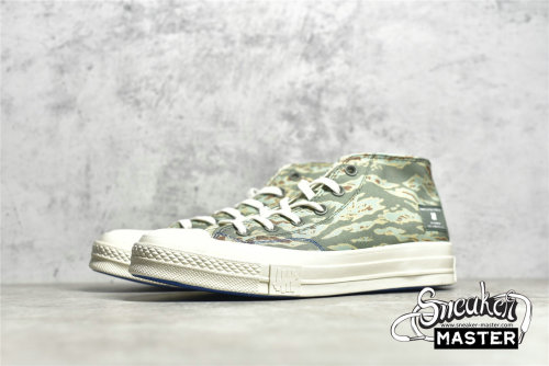 CONVERSE UNDEFEATED X HALF CHUCK TAYLOR 70S MID TIGER CAMO PRINT SEA SPRAY/FOSSIL/EGRET 172397C