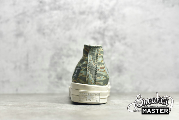 CONVERSE UNDEFEATED X HALF CHUCK TAYLOR 70S MID TIGER CAMO PRINT SEA SPRAY/FOSSIL/EGRET 172397C