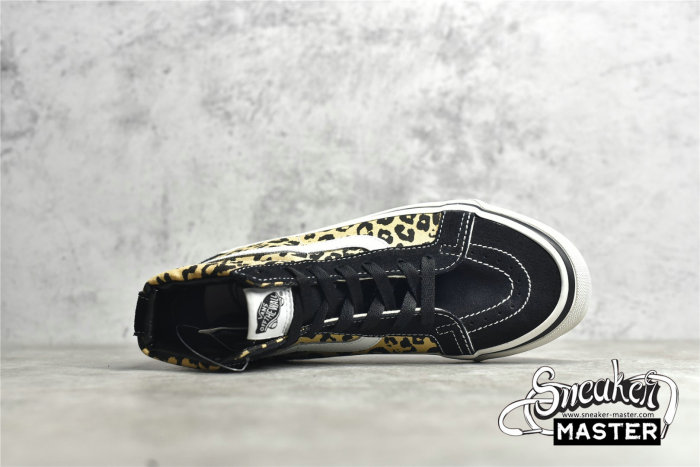VANS ANAHEIM FACTORY SK8-HIGH 38 DX BLACK/LEOPARD PRINT/WHITE VN0A38GF9GI