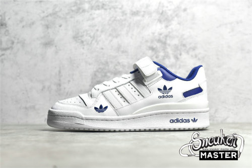 ADIDAS FORUM LOW SHOES CLOUD WHITE/VICTORY BLUE/CLOUD WHITE H01673