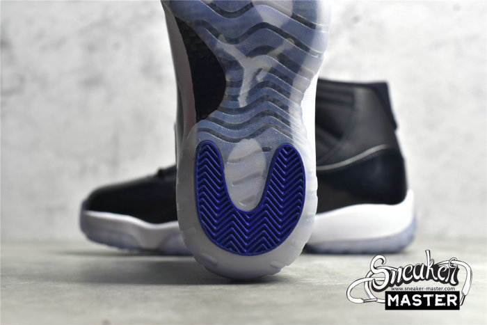 NIKE AIR JORDAN 11 RETRO SPACE JAM 2016 BLACK/CONCORD-WHITE 378037-003