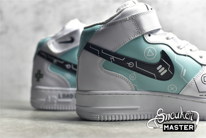 NIKE AIR FORCE 1 MID WHITE/BLUE/BLACK CW2288-116