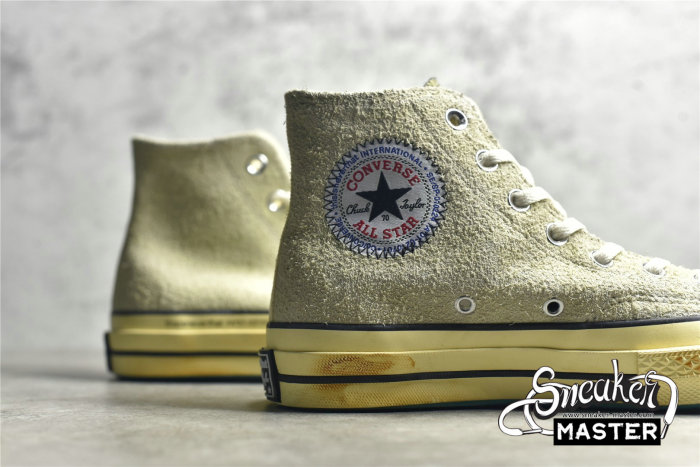CONVERSE CHUCK TAYLOR 70S HIGH X THISISNEVERTHAT NEW VINTAGE LEMON ICING/PASTEL YELLOW 172395C