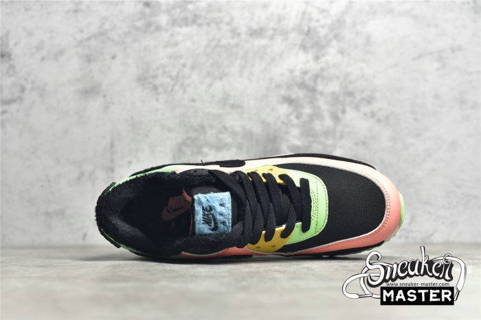 NIKE AIR MAX 90 WHITE/FUR/MULTI-COLOR CT1891-600