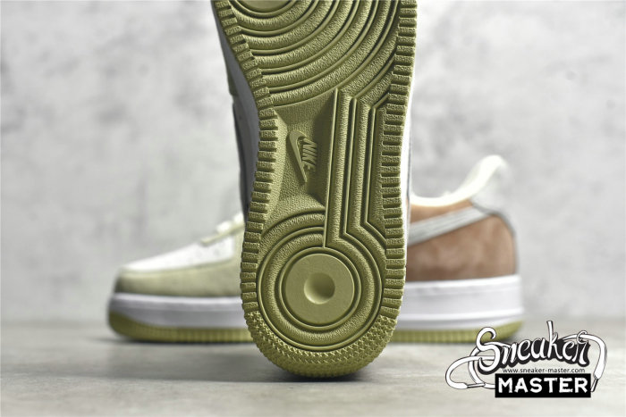 NIKE AIR FORCE 1 LOW 07 GRASS GREEN/LIGHT GREY/BROWN-BEIGE DL5819-618