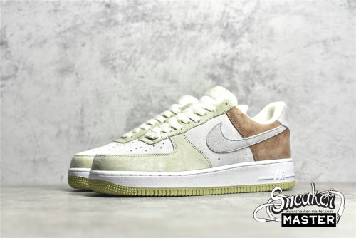 NIKE AIR FORCE 1 LOW 07 GRASS GREEN/LIGHT GREY/BROWN-BEIGE DL5819-618