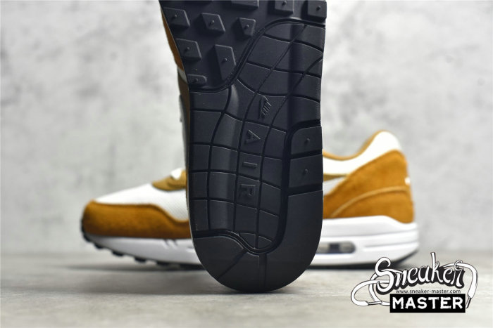 NIKE AIR MAX 1 PREMIUM RETRO CURRY DARK CURRY/SPORT BLUE/BLACK/TRUE WHITE 908366-700