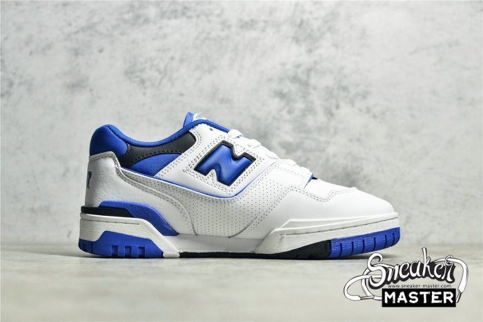 NEW BALANCE 550 RUNNING SHOES WHITE/BLUE/BLACK BB550SN1