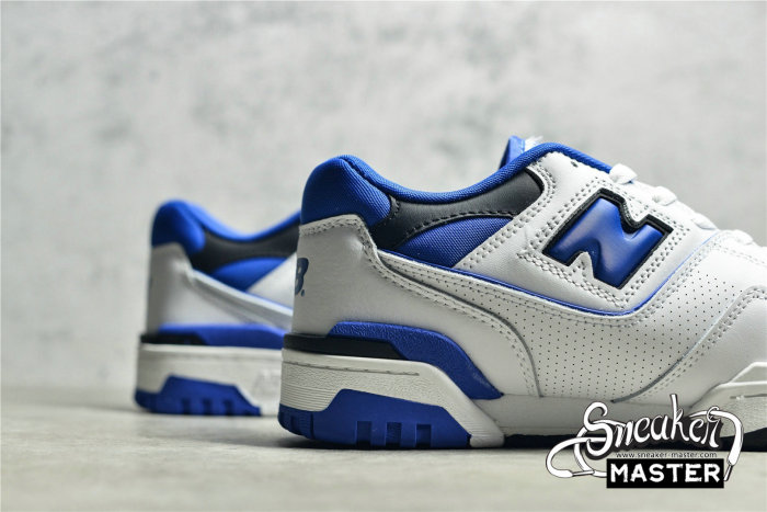 NEW BALANCE 550 RUNNING SHOES WHITE/BLUE/BLACK BB550SN1