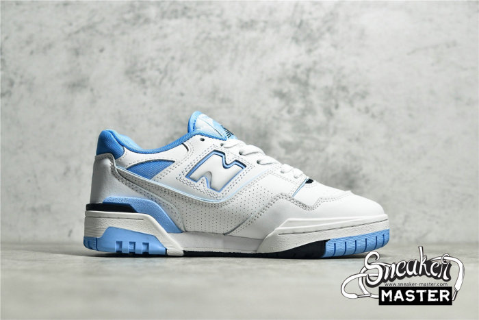 NEW BALANCE 550 RUNNING SHOES WHITE/TEAM CAROLINA BLUE/BLACK BB550HL1