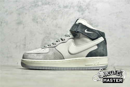 NIKE AIR FORCE 1 MID 07 RICE GRAY/DARK GRAY-BEIGE DG9158-616