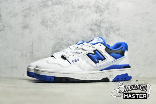 NEW BALANCE 550 RUNNING SHOES WHITE/BLUE/BLACK BB550SN1