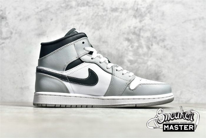 NIKE AIR JORDAN 1 MID LIGHT SMOKE GREY/WHITE/ANTHRACITE 554724-078