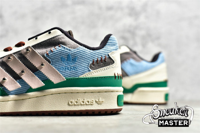 ADIDAS MELTING SADNESS X FORUM LOW SHOES BLUE/GREEN-BROWN GW8724