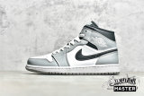 NIKE AIR JORDAN 1 MID LIGHT SMOKE GREY/WHITE/ANTHRACITE 554724-078