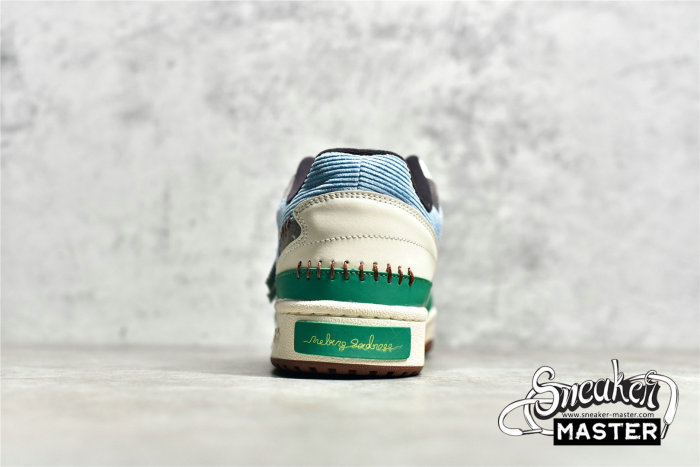 ADIDAS MELTING SADNESS X FORUM LOW SHOES BLUE/GREEN-BROWN GW8724
