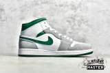 NIKE AIR JORDAN 1 MID SE WHITE/LIGHT SMOKE GREY/PINE GREEN DC7294-103