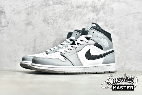 NIKE AIR JORDAN 1 MID LIGHT SMOKE GREY/WHITE/ANTHRACITE 554724-078