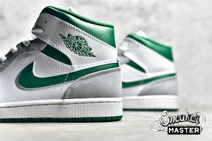 NIKE AIR JORDAN 1 MID SE WHITE/LIGHT SMOKE GREY/PINE GREEN DC7294-103