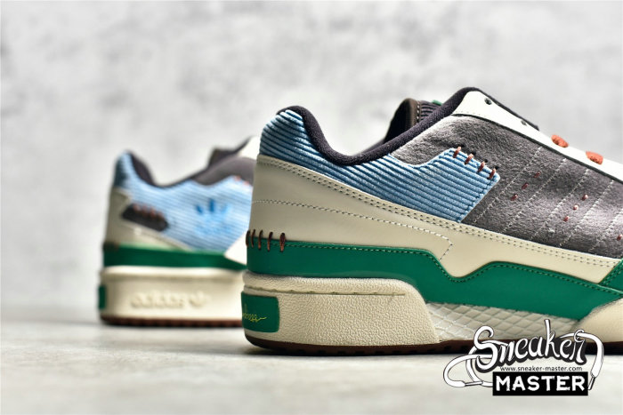 ADIDAS MELTING SADNESS X FORUM LOW SHOES BLUE/GREEN-BROWN GW8724