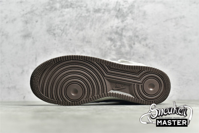 NIKE AIR FORCE 1 MID 07 WHITE/KHAKI-DARK BROWN-GREY AL6896-556