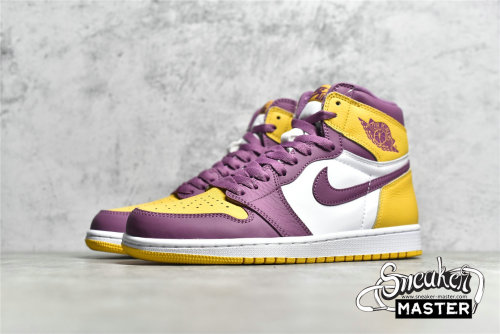 NIKE AIR JORDAN 1 HIGH RETRO OG BROTHERHOOD UNIVERSITY GOLD/LIGHT BORDEAUX/WHITE 555088-706