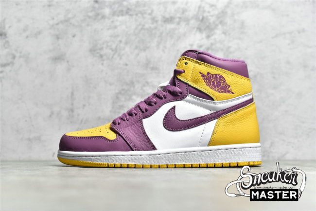 NIKE AIR JORDAN 1 HIGH RETRO OG BROTHERHOOD UNIVERSITY GOLD/LIGHT BORDEAUX/WHITE 555088-706