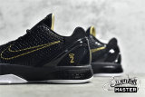 NIKE ZOOM KOBE 6 BALCK DEL SOL BLACK/METALLIC GOLD/WHITE KB0824-127